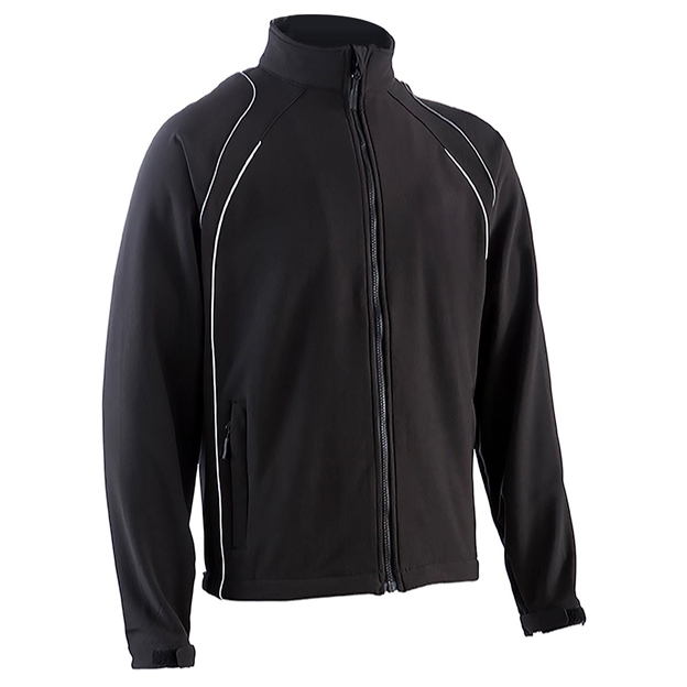 Unbranded Teamwear Softshell Team Jacket Black Kids - Front
