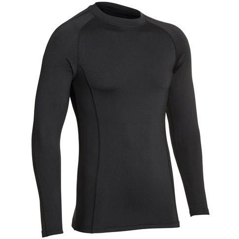 Unbranded Teamwear Baselayer Top Black Kids - Front