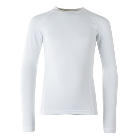 Unbranded Teamwear Baselayer Top White Kids - Front