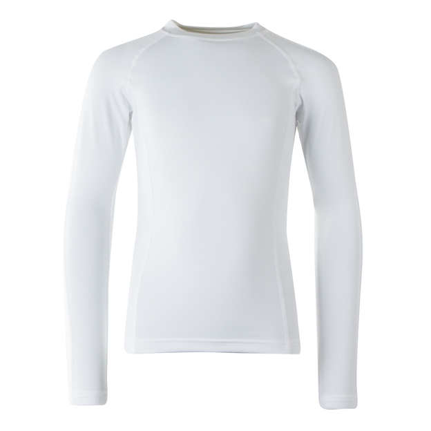 Unbranded Teamwear Baselayer Top White Kids - Front