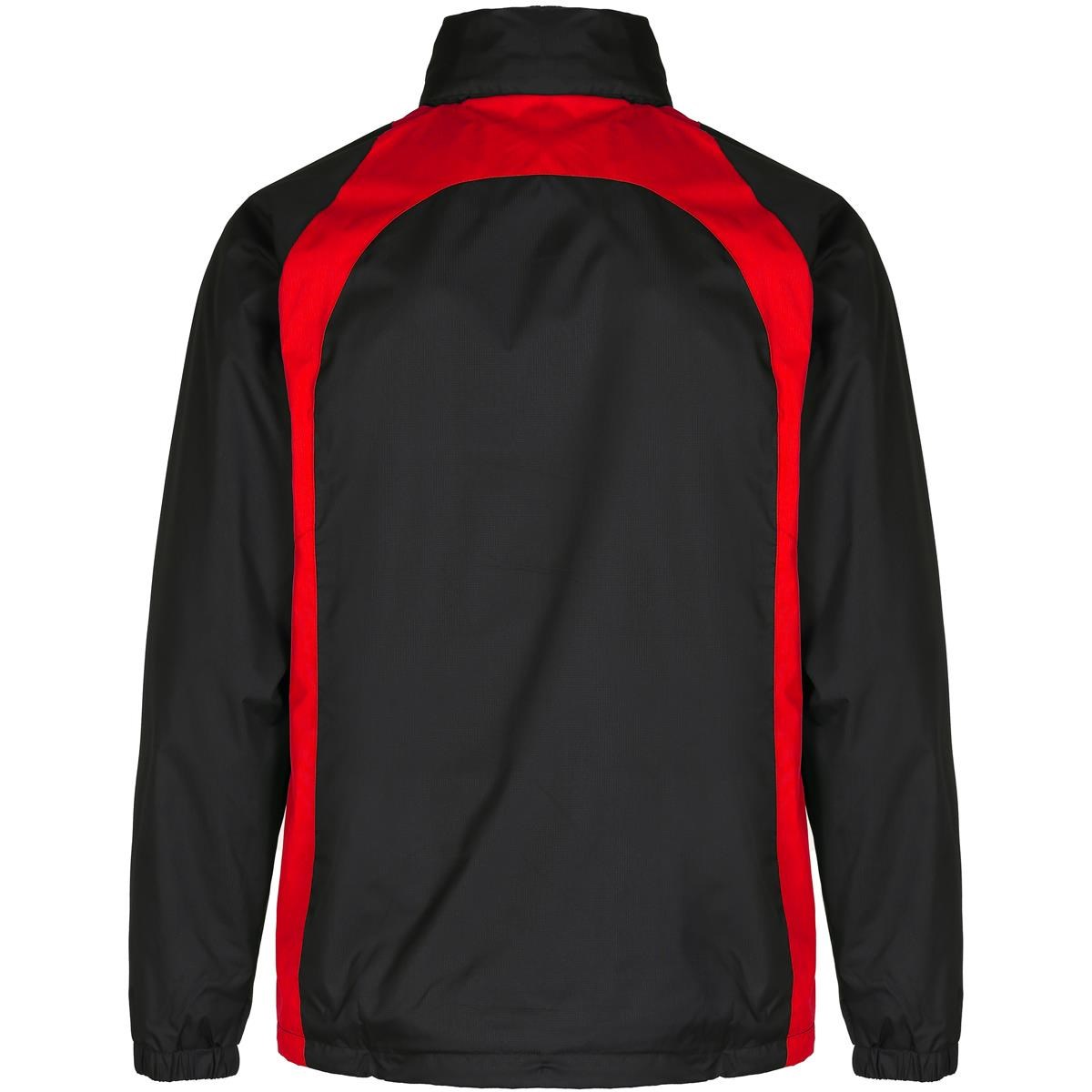 Unbranded Teamwear Elite Showerproof Jacket Black/Red - Front