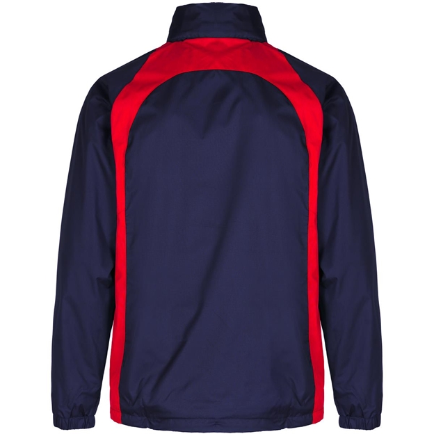 Unbranded Teamwear Elite Showerproof Jacket Navy/Red - Back