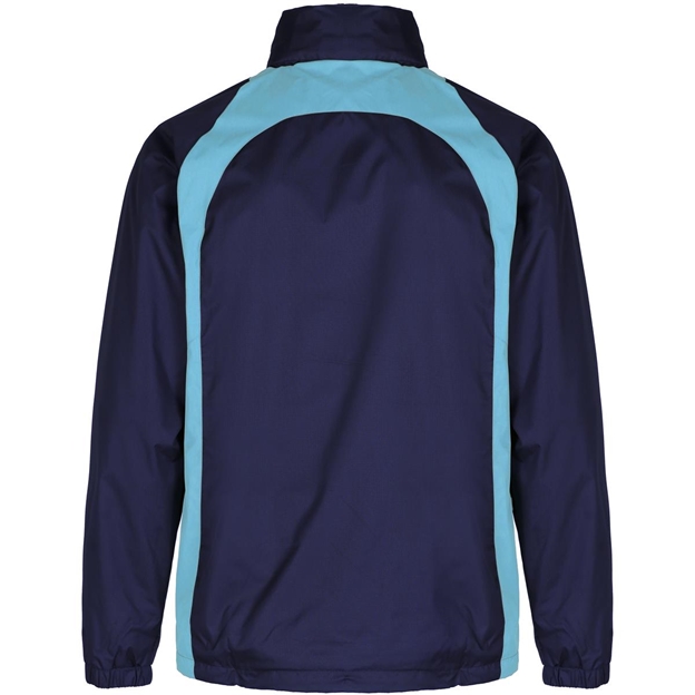 Unbranded Teamwear Elite Showerproof Jacket Navy/Sky Kids - Back