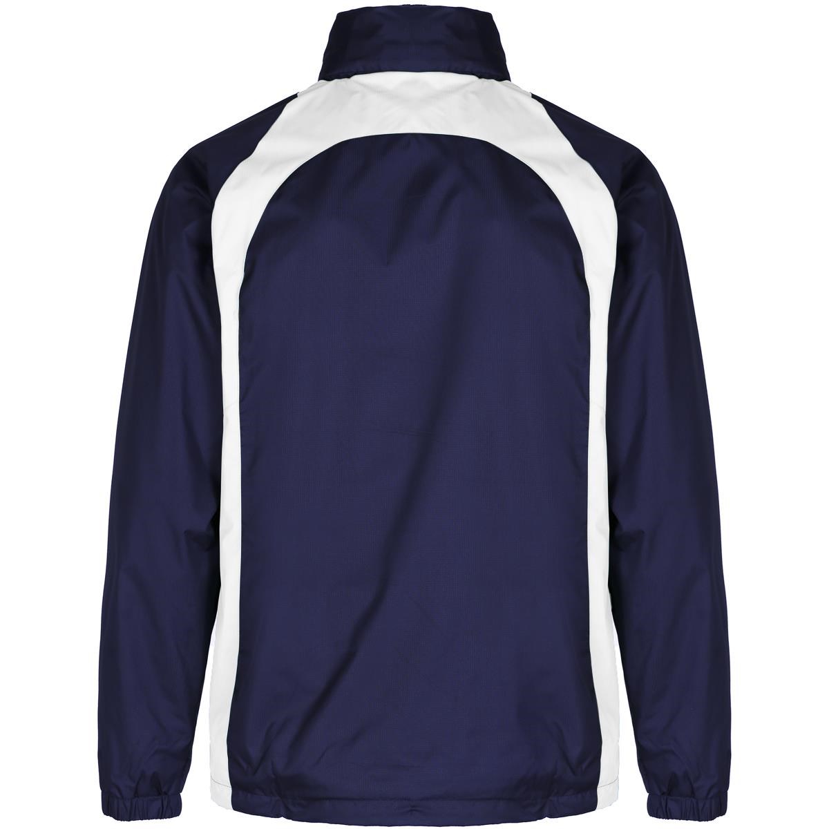 Unbranded Teamwear Elite Showerproof Jacket Navy/White - Front