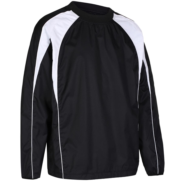 Unbranded Teamwear Pro Training Top Black/White Kids - Front