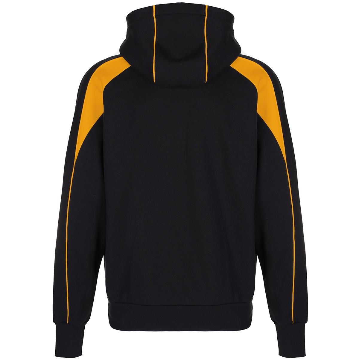 Unbranded Teamwear Premium Pro Hoody Black/Amber - Front