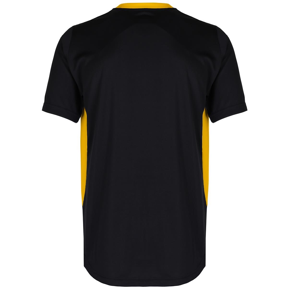 Unbranded Teamwear Pro Training Tee Black/Amber Kids - Front