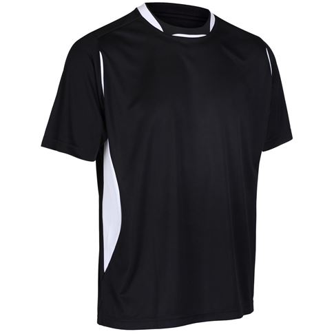 Unbranded Teamwear Pro Training Tee Black/White Kids - Front