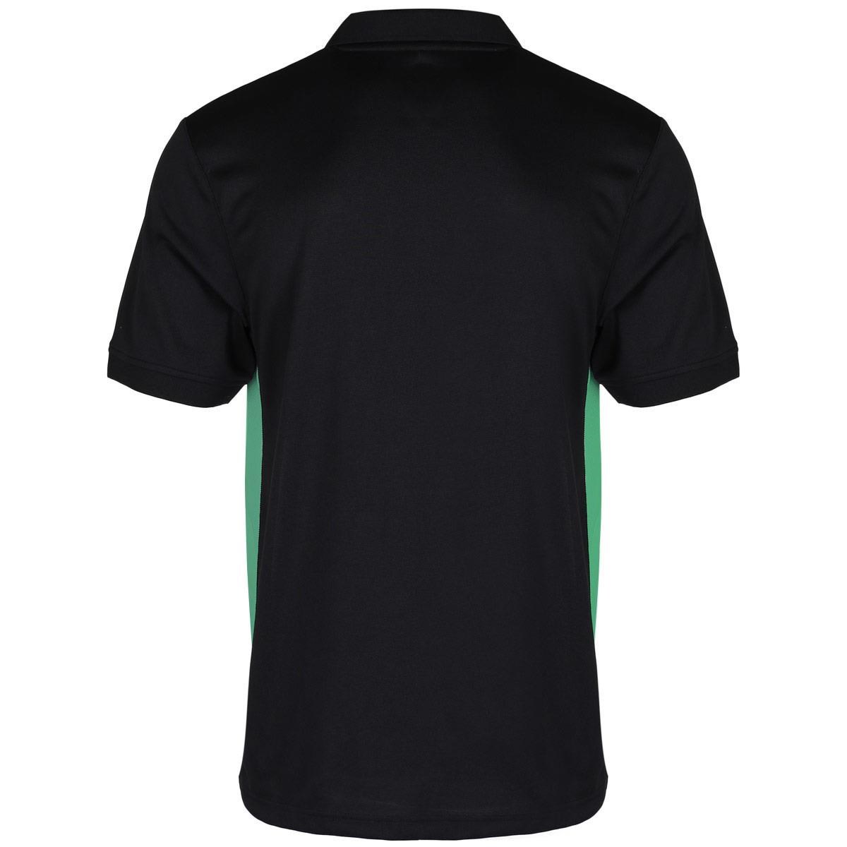 Unbranded Teamwear Premium Polo Black/Emerald Kids front