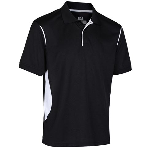 Unbranded Teamwear Premium Polo Black/White Kids front