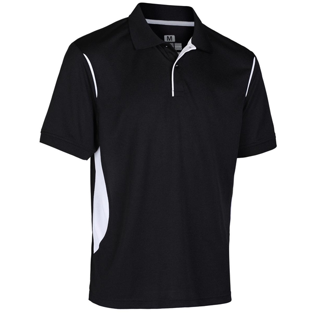 Unbranded Teamwear Premium Polo Black/White Kids front