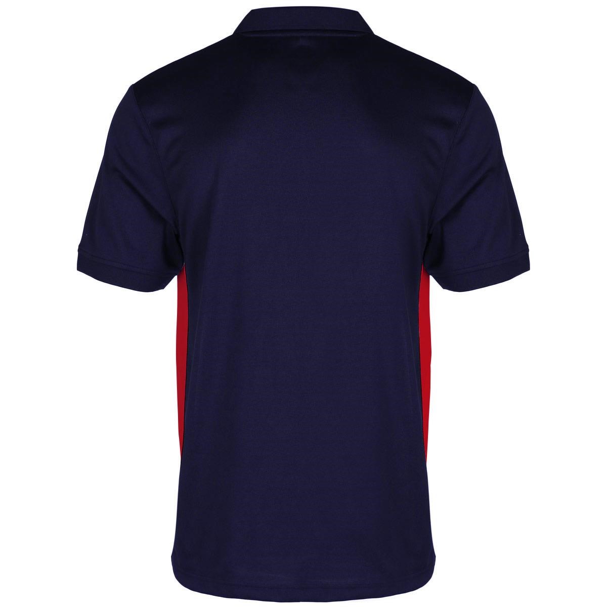 Unbranded Teamwear Premium Polo Navy/Red Kids front
