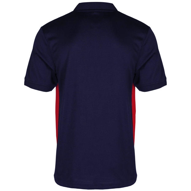 Unbranded Teamwear Premium Polo Navy/Red Kids back