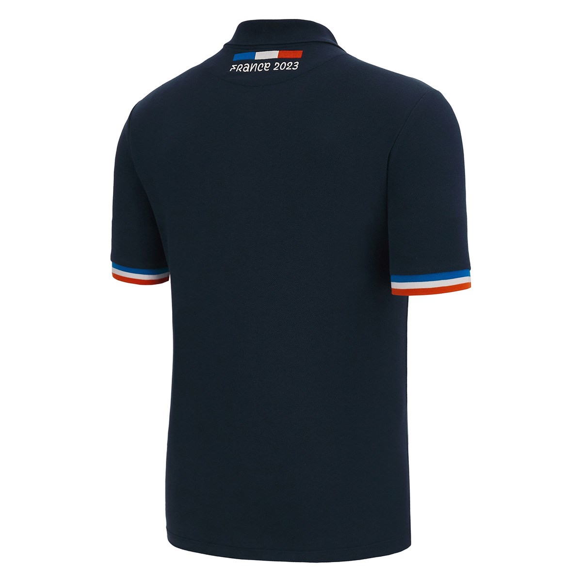 Rugby World Cup 2023 Macron Mens Polo Shirt - Navy - Front