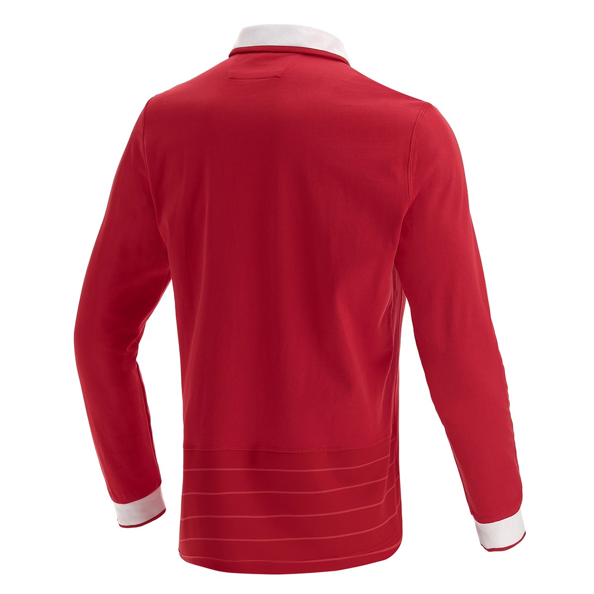Macron Wales Mens Classic Home Rugby Shirt - Long Sleeve - Front