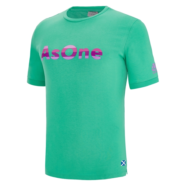 Scotland Mens Murrayfield As One Tee - Green 2023 - Front