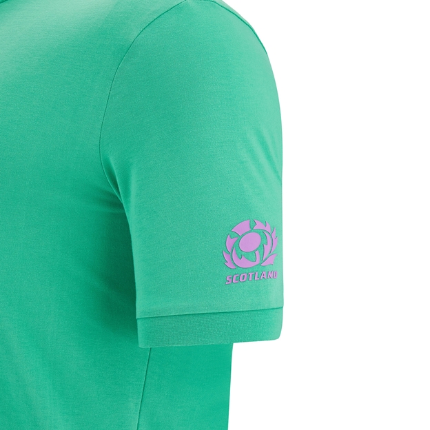 Scotland Mens Murrayfield As One Tee - Green 2023 - Sleeve