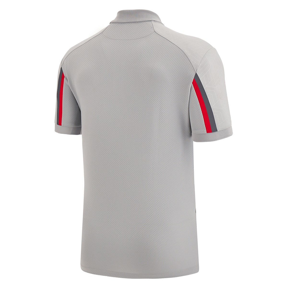 Wales Mens Travel Tech Polo - Grey 2023 - Front