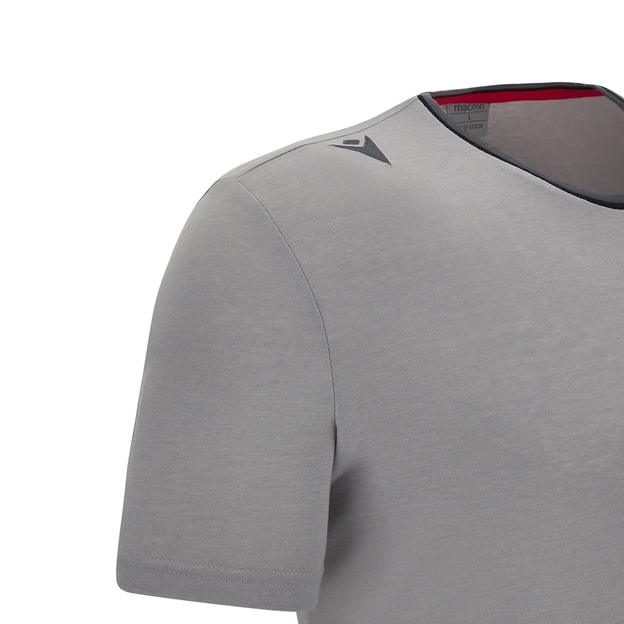 Wales Mens Leisure Cotton Tee - Grey 2023 - Sleeve