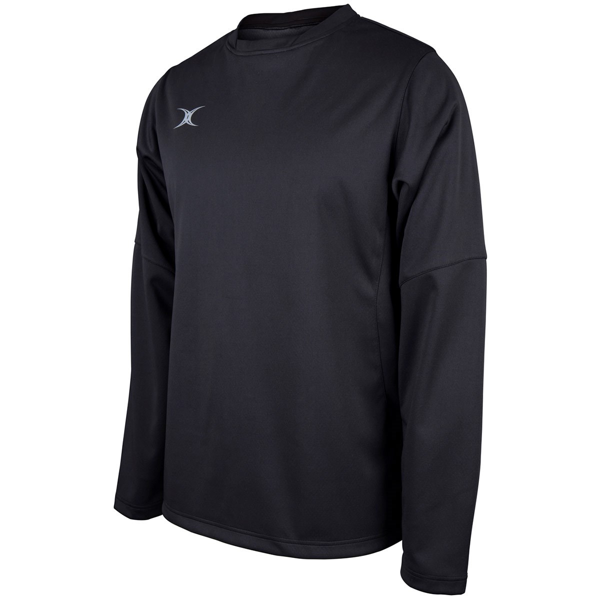 Gilbert Teamwear Pro Warm Up Top Black - Front 1