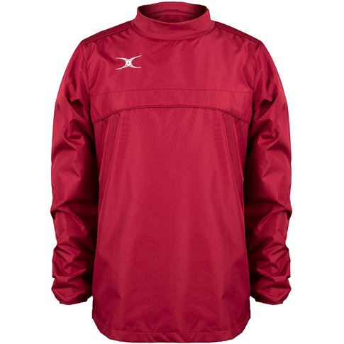 Gilbert Teamwear Photon Warm Up Top Maroon Kids - Front