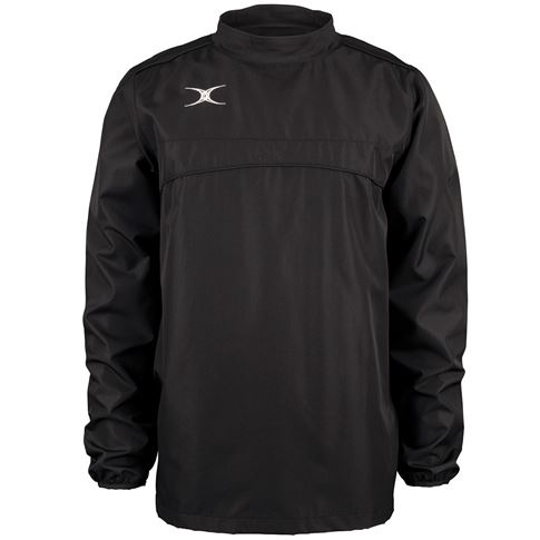Gilbert Teamwear Photon Warm Up Top Black Kids - Front
