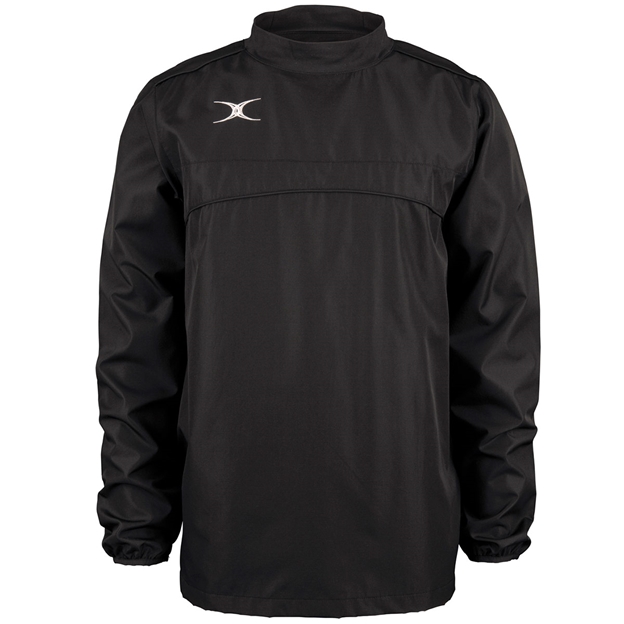 Gilbert Teamwear Photon Warm Up Top Black Kids - Front