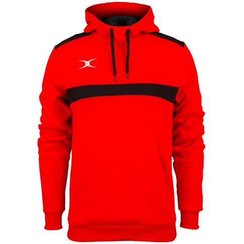 Gilbert Teamwear Photon Pullover Hoodie Red/Black Kids - Front