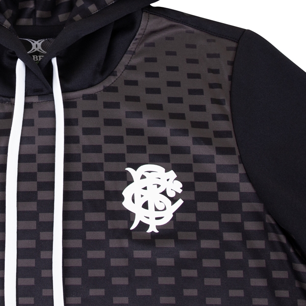 Barbarians Womens Solar Pullover Hoodie - Black - Barbarians Log