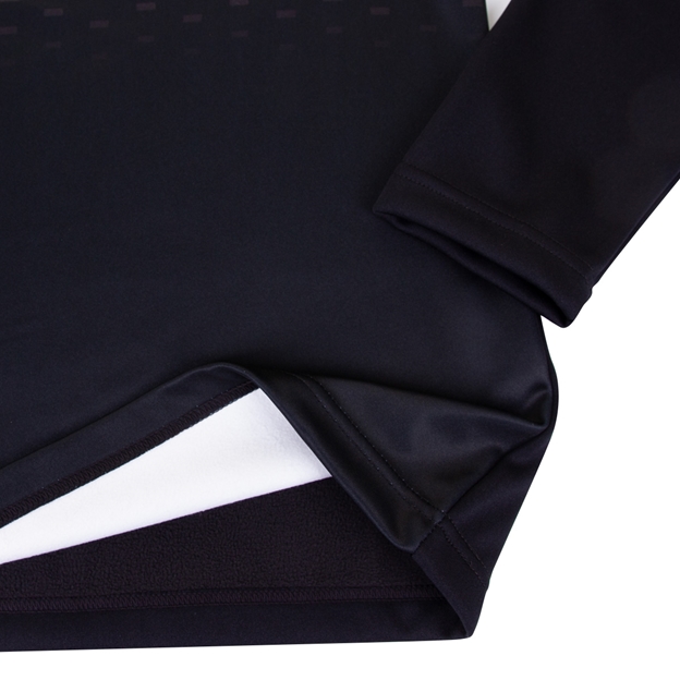 Barbarians Womens Solar 1/4 Zip Fleece - Black - Hem