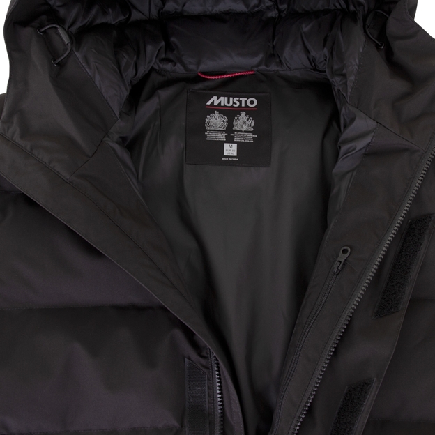 Musto Mens Marina Quilted Parka Jacket - Black - Pocket