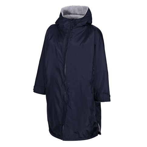 Kids Unbranded Teamwear Weatherproof Changing Robe - Navy - Fron