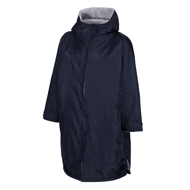 Kids Unbranded Teamwear Weatherproof Changing Robe - Navy - Fron