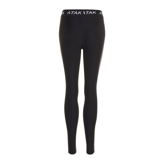 Atak Womens Compression Leggings - Black - Back