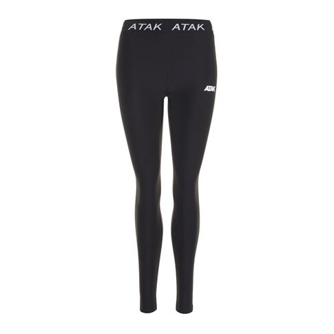 Atak Womens Compression Leggings - Black - Front