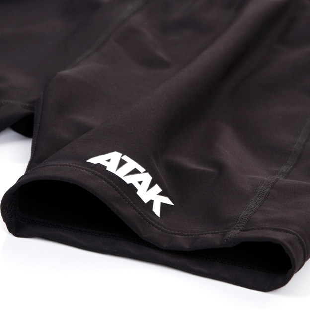 Atak Womens Compression Shorts - Black - Hem