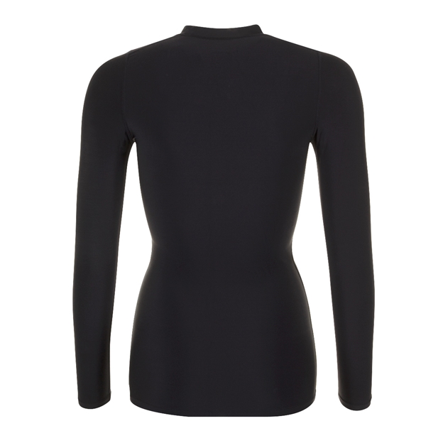 Atak Adults Compression Top - Black Long Sleeve - Womens Back