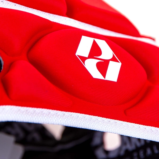 Body Armour Ventilator Headguard Red - Logo