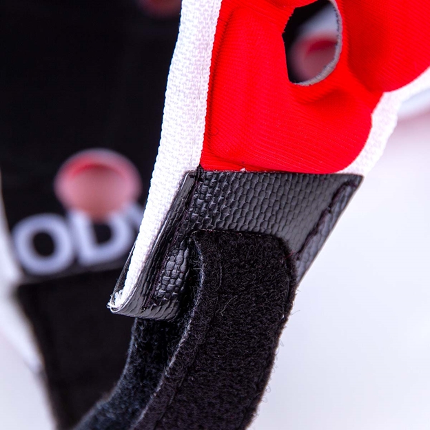 Body Armour Ventilator Headguard Red - Chin Strap