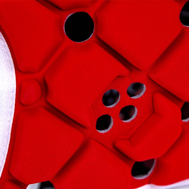 Body Armour Ventilator Headguard Red - Padding