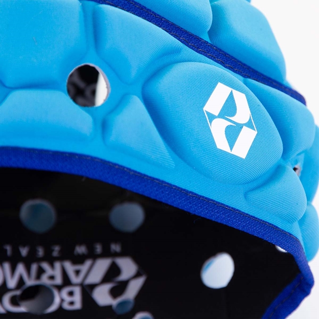 Body Armour Ventilator Headguard Mid Blue Kids - Logo