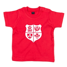 Baby Lions 1888 Tee Shirt - Short Sleeve Red - Front