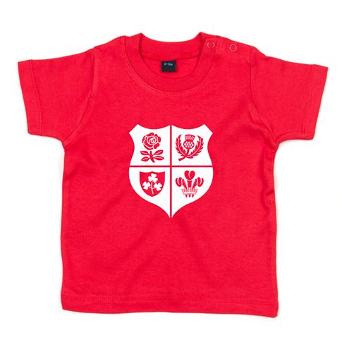 Baby Lions 1888 Tee Shirt - Short Sleeve Red - Front