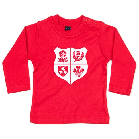 Baby Lions 1888 Tee Shirt - Long Sleeve Red - Front