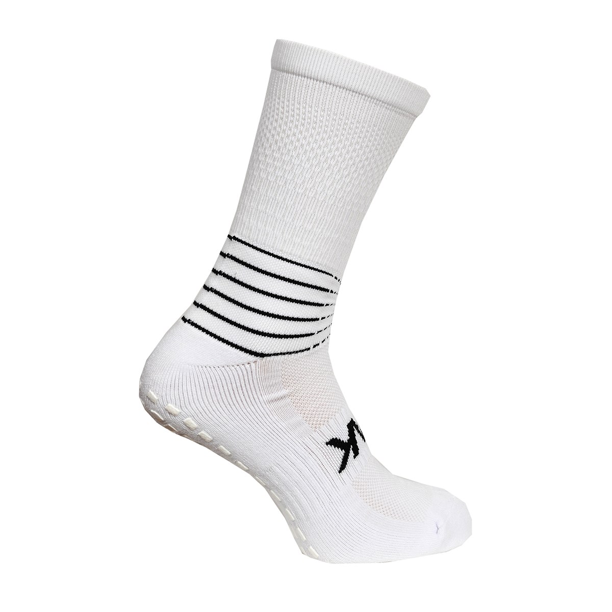 Atak Adults C Grip Mid Leg Socks - White - Pair of Socks