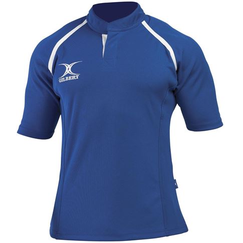 Gilbert Teamwear Xact Plain Match Shirt Royal Kids - Front