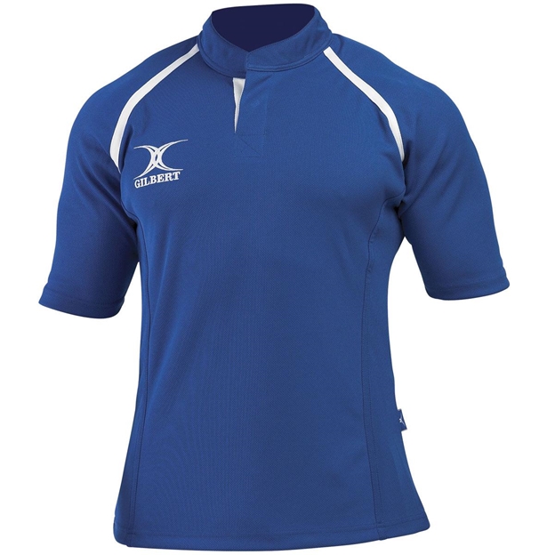 Gilbert Teamwear Xact Plain Match Shirt Royal Kids - Front