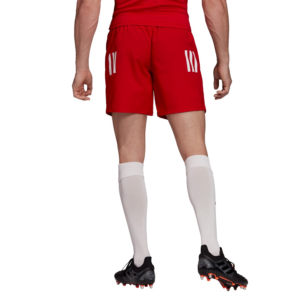 adidas 3S Rugby Match Shorts Red - Model 1