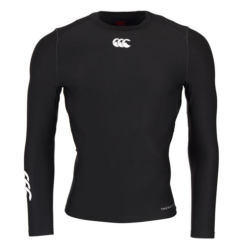 Canterbury Thermoreg Baselayer L/S Cold Top Black - Front