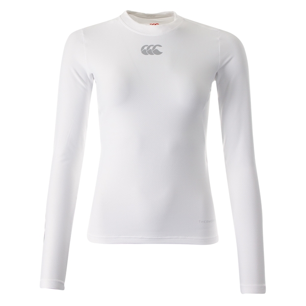 Canterbury Womens Thermoreg Baselayer Top - White Long Sleeve - 
